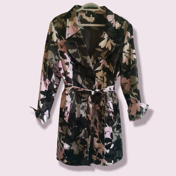 Laura Jackets & Blazers - Fantastic LAURA Floral Trench Coat